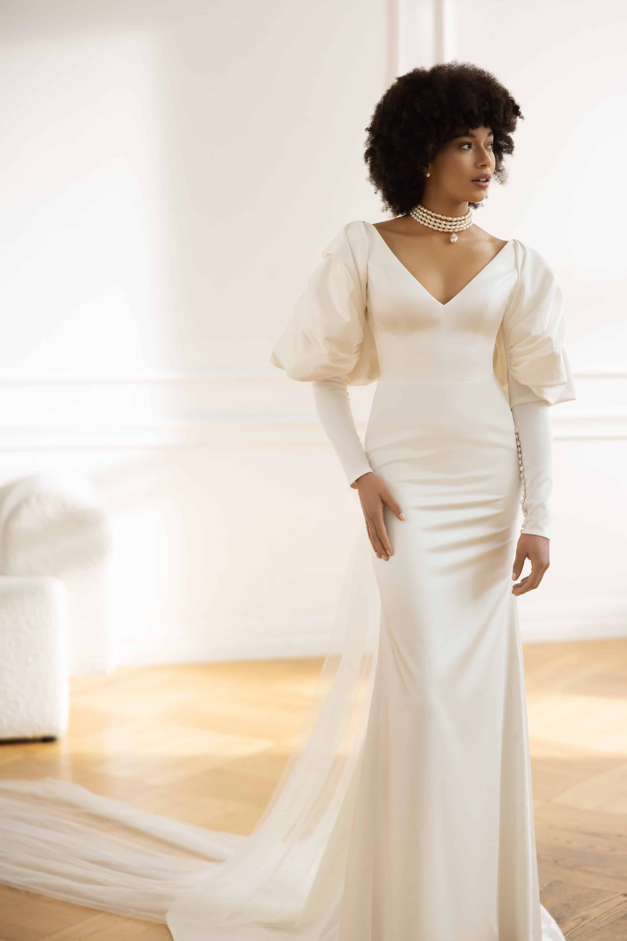 Majesty — Minimalistisch Brautkleid bei Bridals by Diana Erfurt